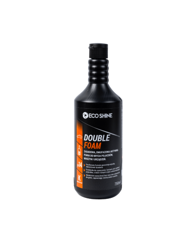 ECO SHINE DOUBLE FOAM - 0,75L - Dwufazowa aktywna piana do mycia pojazdów i części