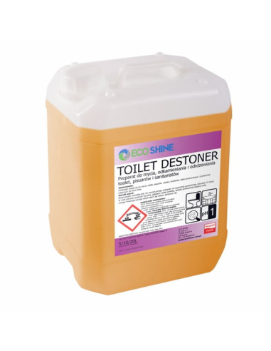 ECO SHINE TOILET DESTONER - 5L - SUPER MOCNY Żel do toalet usuwający najtrwalszy kamień